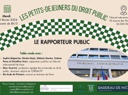 Prochain Petit-déjeuner du droit public à Nice : "Le rapporteur public"