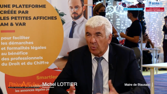 Salon des maires des A-M 2021 - Interview de Michel LOTTIER maire de Blausasc