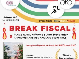 "Break fiscal" de l'ANECS et CJEC Côte d'Azur le 6 juin
