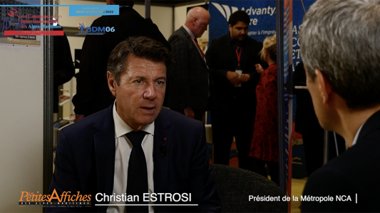 Salon des maires A-M 2022 - Interview de Christian Estrosi